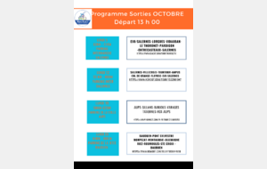 Sorties hebdomadaires novembre