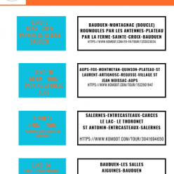 SORTIES HEBDOMADAIRES AOUT